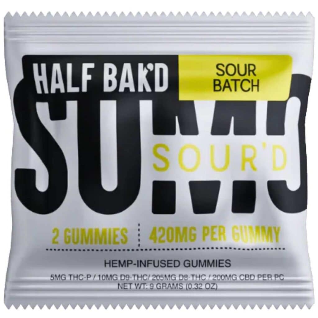 Half Bak’d Sumo Sour’d Gummies 420mg 2pc Sour Batch