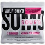 Half Bak'd Sumo Sour'd Gummies 420mg 2pc - Strawberry Strawz