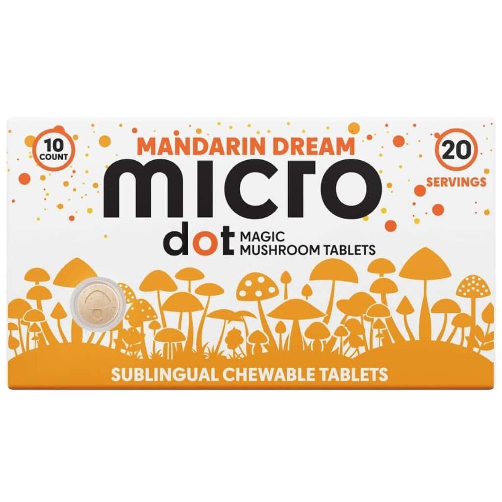 Microdot Magic Mushroom Tablets 10pc Mandarin Dream