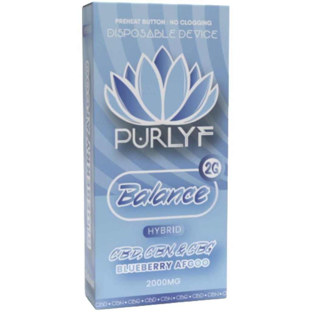 Purlyf CBD Disposable Vape 2g - Blueberry Afgoo