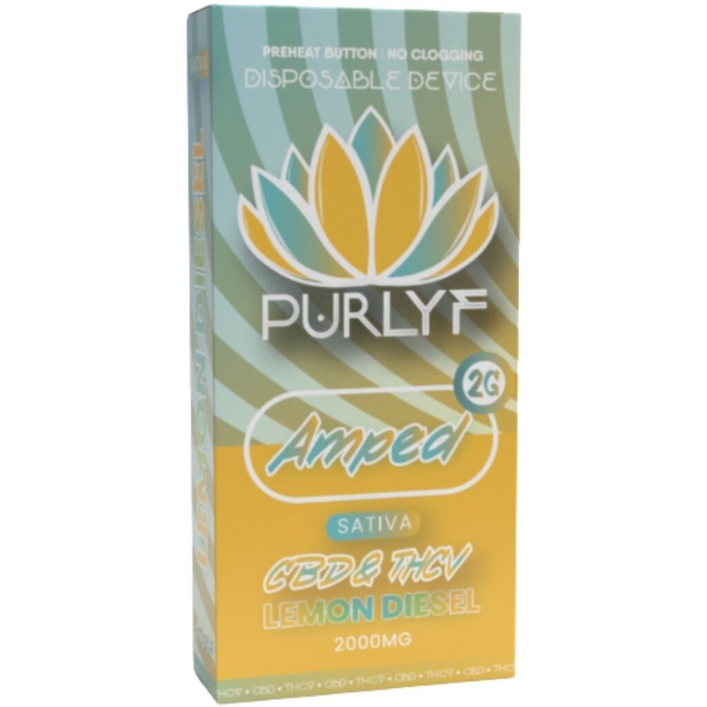 Purlyf CBD Disposable Vape 2g Lemon Diesel (Sativa)