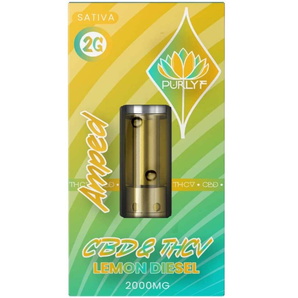 Purlyf CBD Vape Cartridge 2g Lemon Diesel (Sativa)