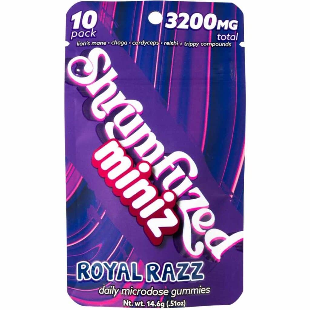 Shrumfuzed Nootropic Mushroom Miniz 10ct Royal Razz