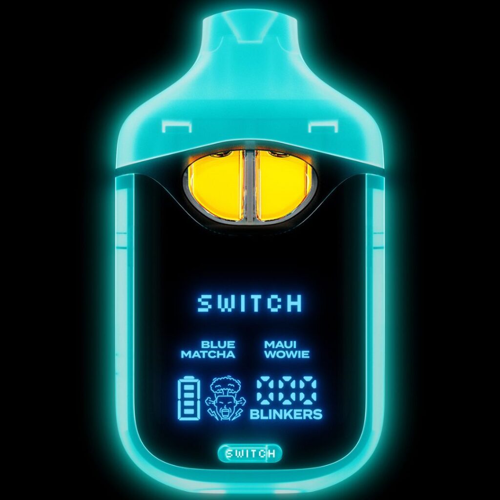 Boutiq Switch V4 Glow Edition Disposable 2g Blue Matcha (Sativa) x Maui Wowie (Sativa)