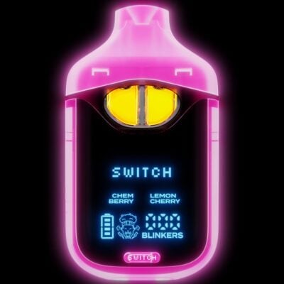 Ghost All-In-One Slide Piece THCa Disposable Vape 7g Boutiq Switch V4 Glow Edition Disposable 2 gram - Chem Berry (S) x Lemon Cherry (H)