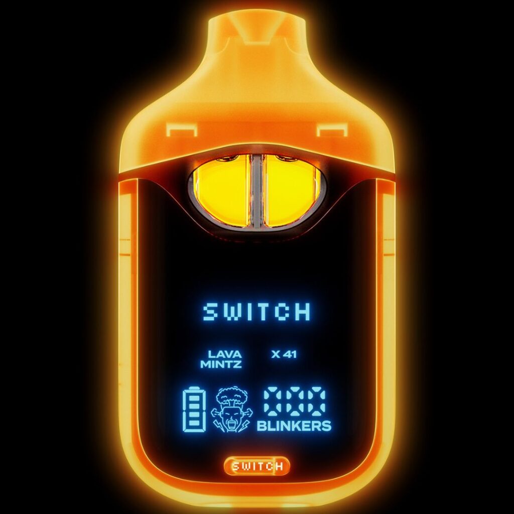 Boutiq Switch V4 Glow Edition Disposable 2g Lava Mintz (Hybrid) x X-41 (Hybrid)
