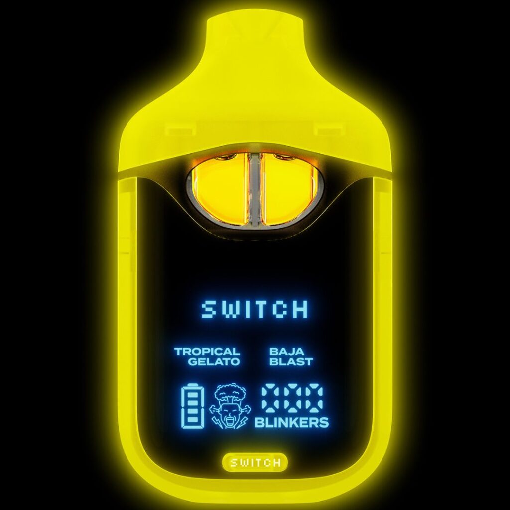 Boutiq Switch V4 Glow Edition Disposable 2g Tropical Gelato (Indica) x Baja Blast (Hybrid)