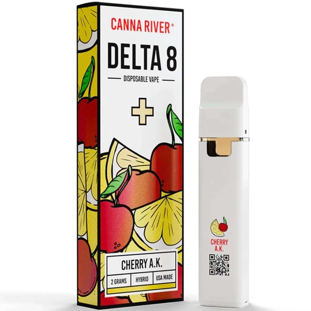 Canna River Delta 8 Disposable Vape 2g Cherry AK (Hybrid)