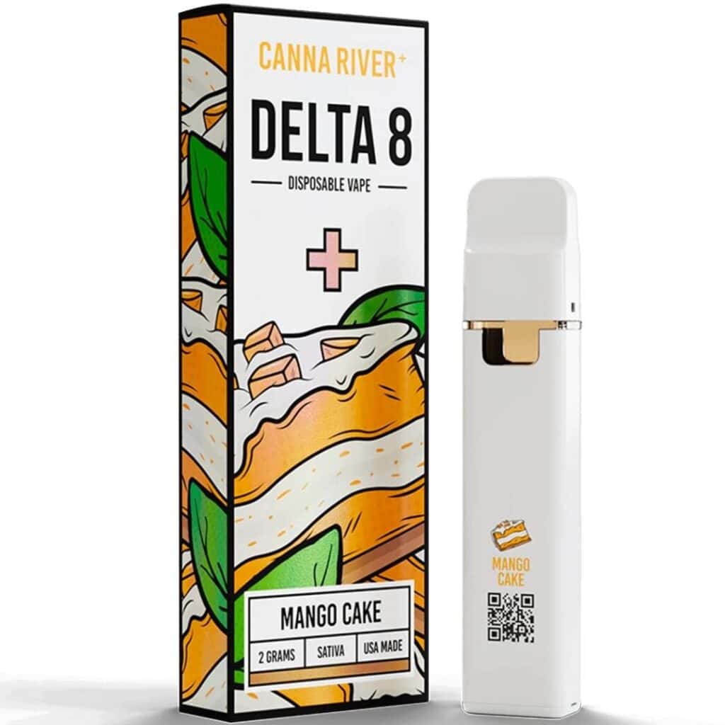 Canna River Delta 8 Disposable Vape 2g Mango Cake (Sativa)
