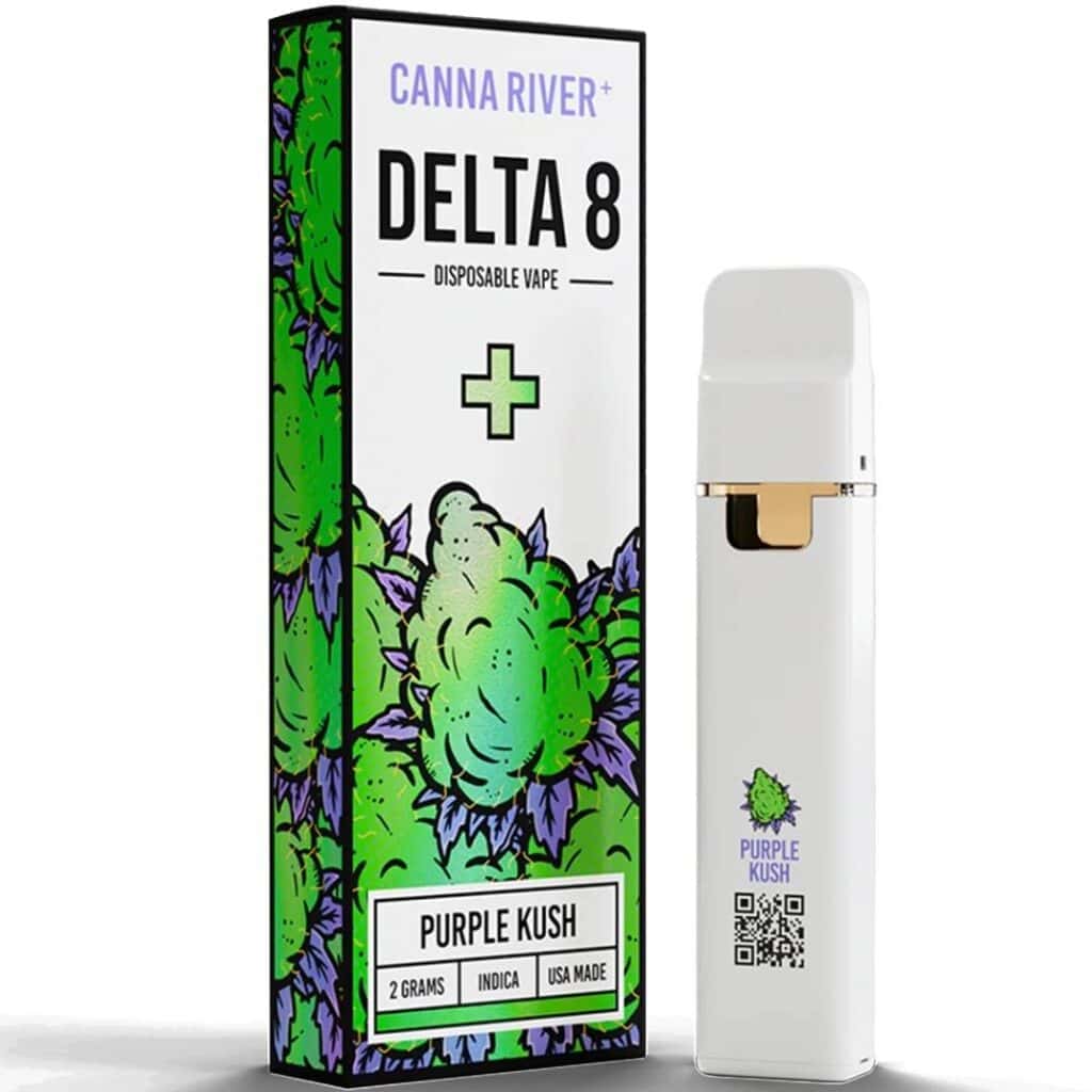 Canna River Delta 8 Disposable Vape 2g Purple Kush (Indica)