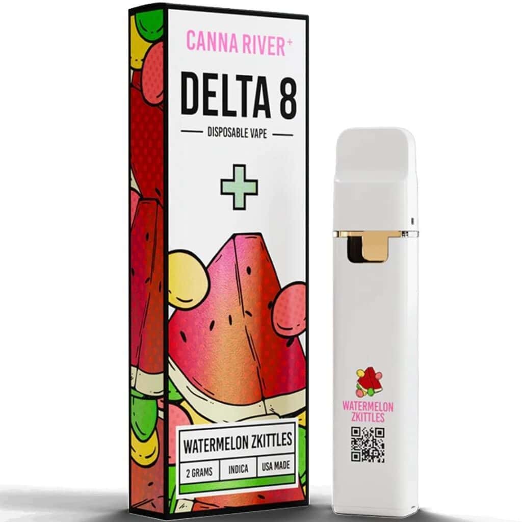 Canna River Delta 8 Disposable Vape 2g Watermelon Zkittles (Indica)