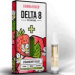 Canna River Delta 8 Vape Cartridge 1g - Strawberry Fields (Indica)