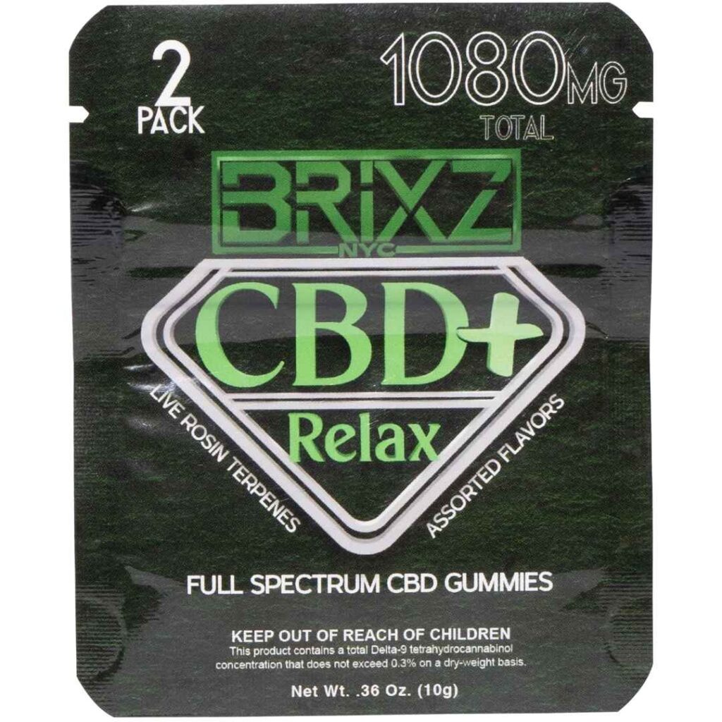 BRIXZ CBD+ Gummies 535mg 2pc Relax