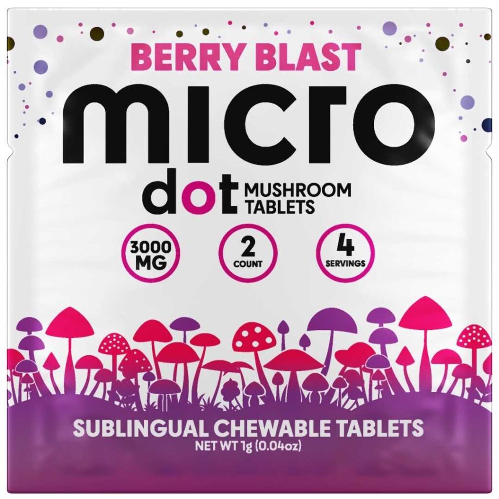 Microdot Magic Mushroom Tablets 2ct Berry Blast