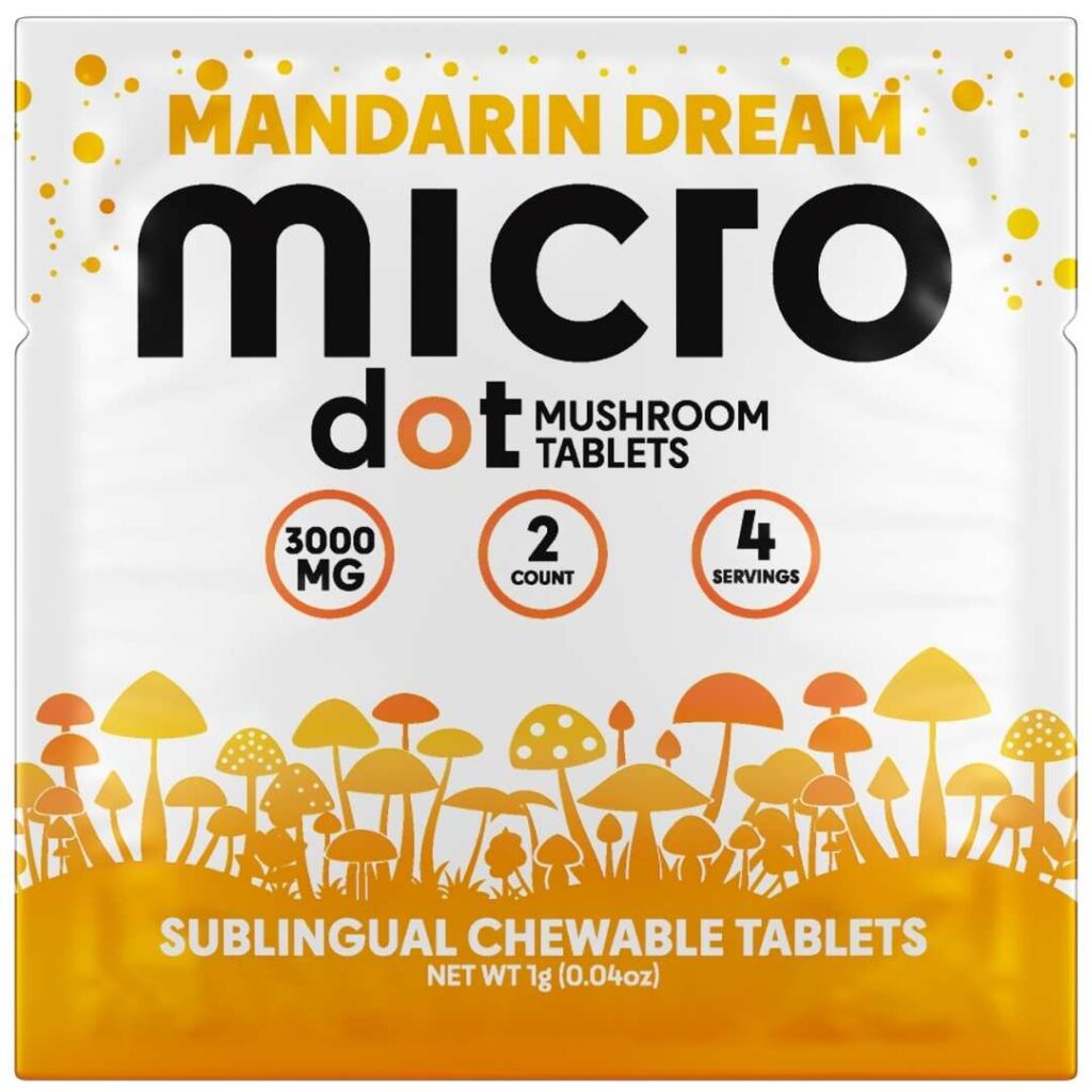 Microdot Magic Mushroom Tablets 2ct Mandarin Dream