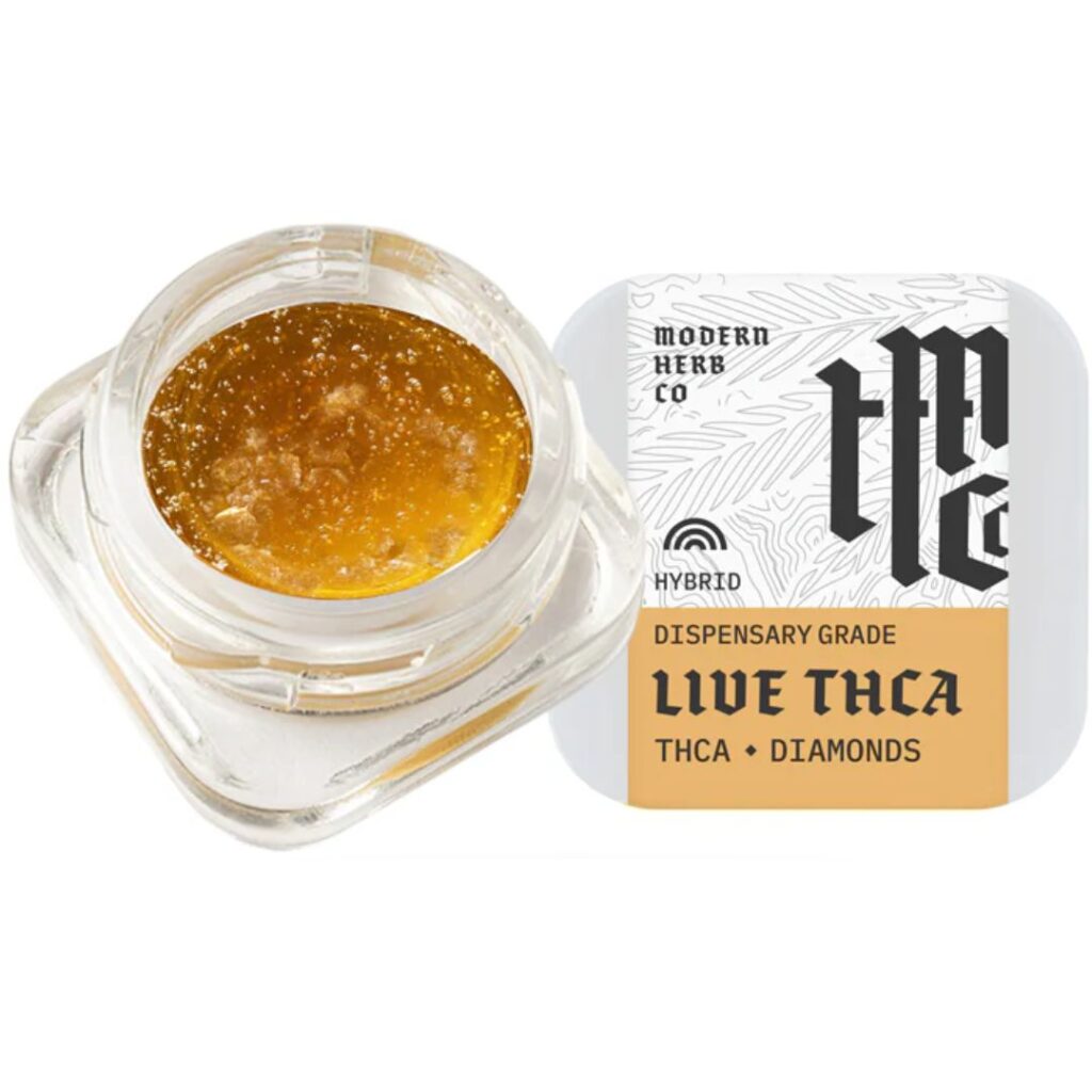 Modern Herb Co THCa Live Resin Diamonds Dab 2g Rainbow Runtz (Hybrid)