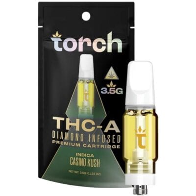 Torch THCa Diamond Infused Premium Cartridge 3.5g - Casino Kush (Indica)