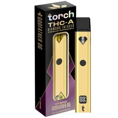 Torch THCa Diamond Infused Premium Disposable 2.5g - Godfather OG (Hybrid)