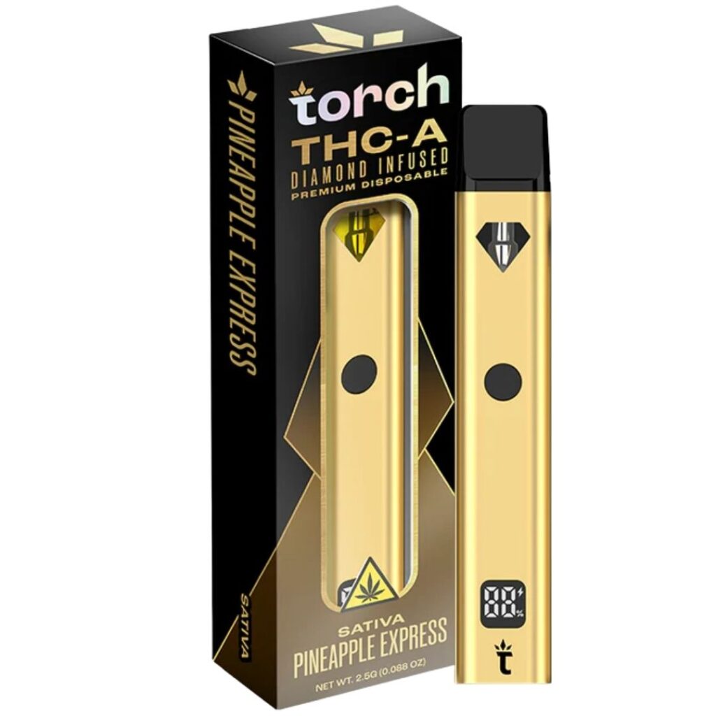 Torch THCa Diamond Infused Premium Disposable 2.5g Pineapple Express (Sativa)