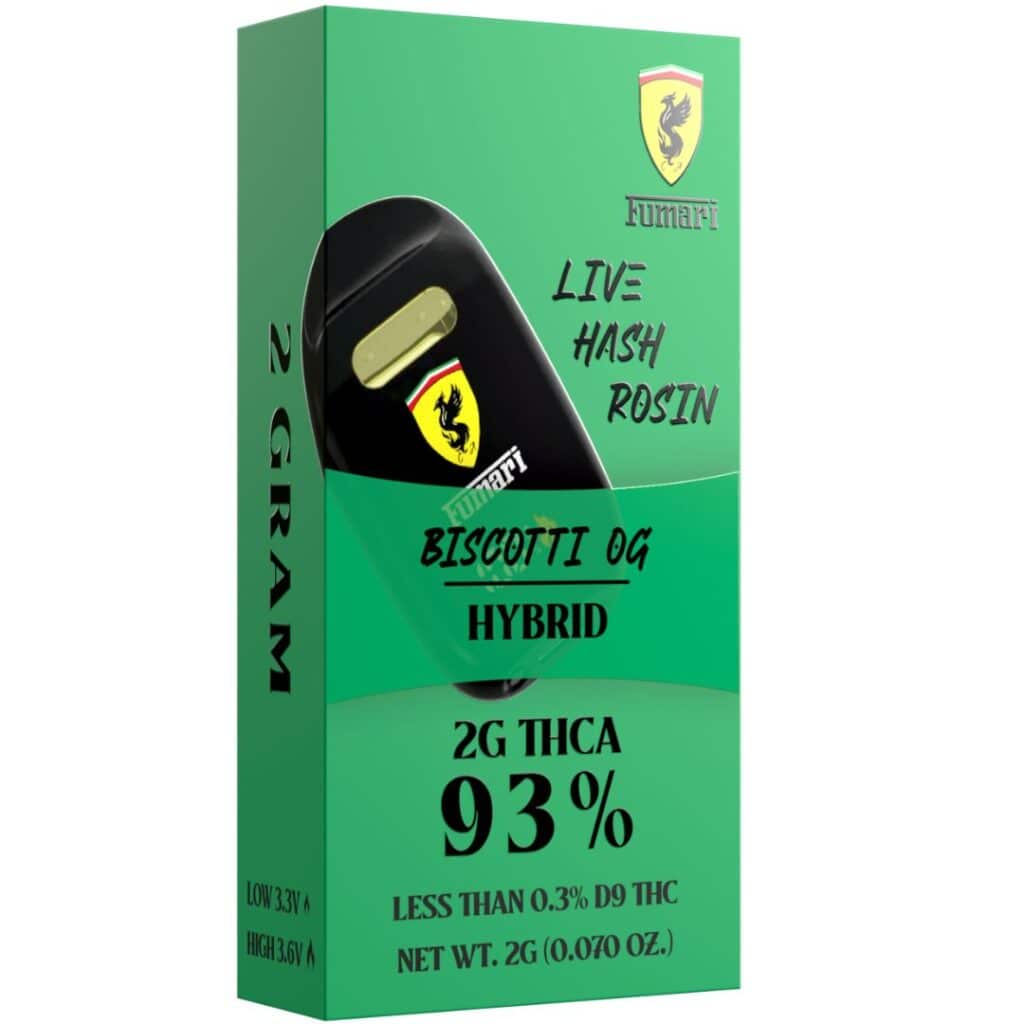 Fumari THCa Disposable Vape 2g Biscotti OG (Hybrid)