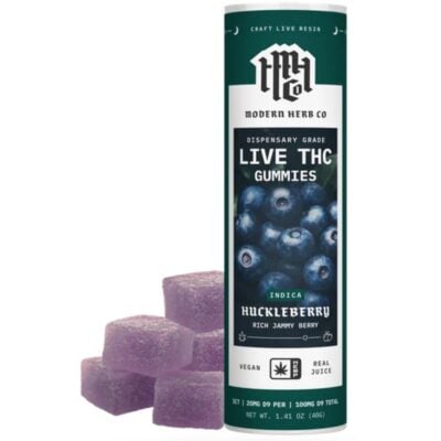 Modern Herb Co Live D9 20mg Gummies 5ct Modern Herb Co Live D9 20mg Gummies 5ct - Oregon Huckleberry (Knockout)