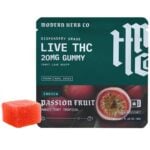 Modern Herb Co Live D9 Gummy 1ct Passion Fruit (Indica)