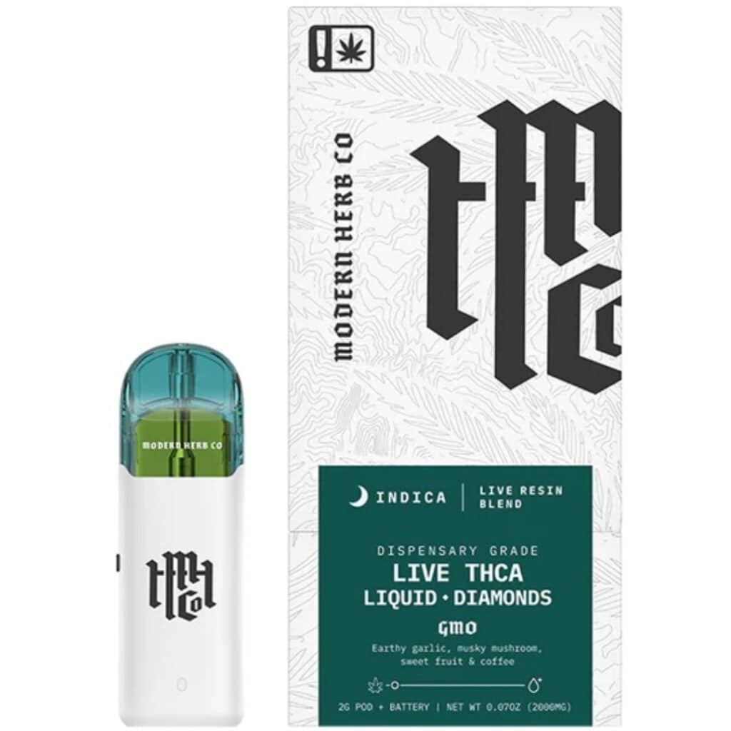 Modern Herb Co THCa Live Resin Liquid Diamonds Pod Kit 2g GMO (Indica)