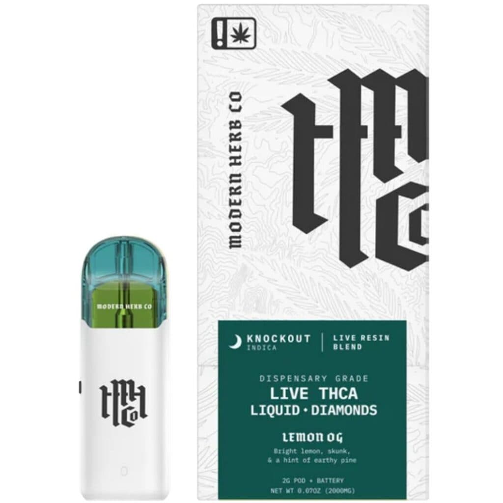 Modern Herb Co THCa Live Resin Liquid Diamonds Pod Kit 2g Lemon OG (Indica)