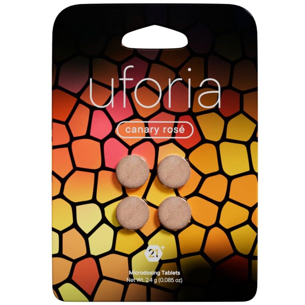 Uforia Nootropic Microdosing Tablets 4pc Canary Rose